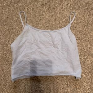 George baby blue tank top